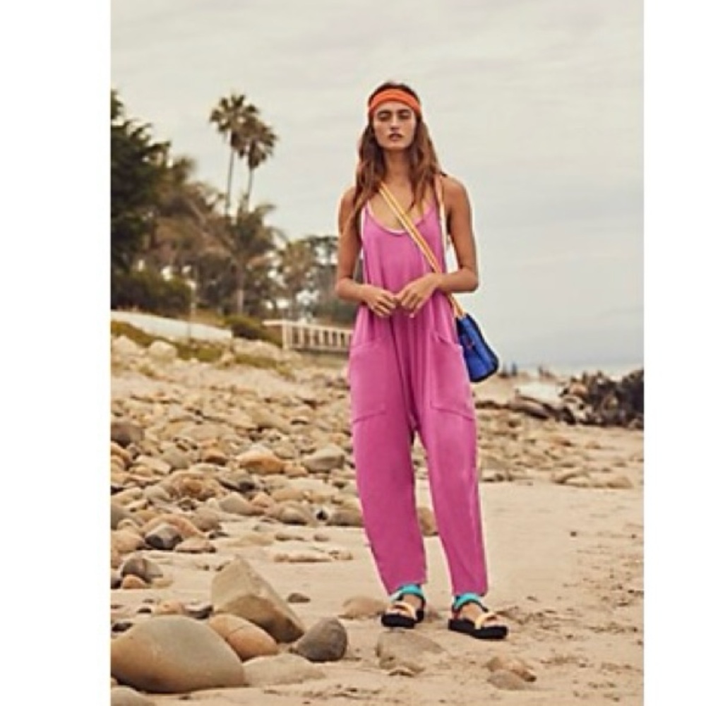 FREE PEOPLE Hot Shot Jumper Magenta L